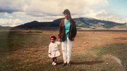  Three-year-old Bertha Zúñiga with her mother Berta Cáceres, in Azacualpa, in Honduras's western Intibucá department, in 1993.